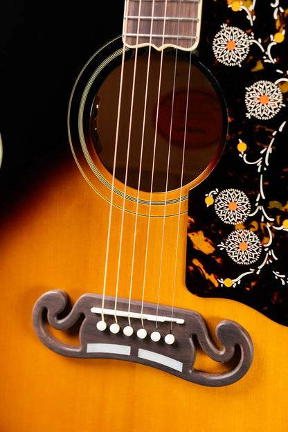Epiphone 1957 SJ-200 Reissue Acoustic/Electric Guitar - Vintage Sunburst with Hardshell Case