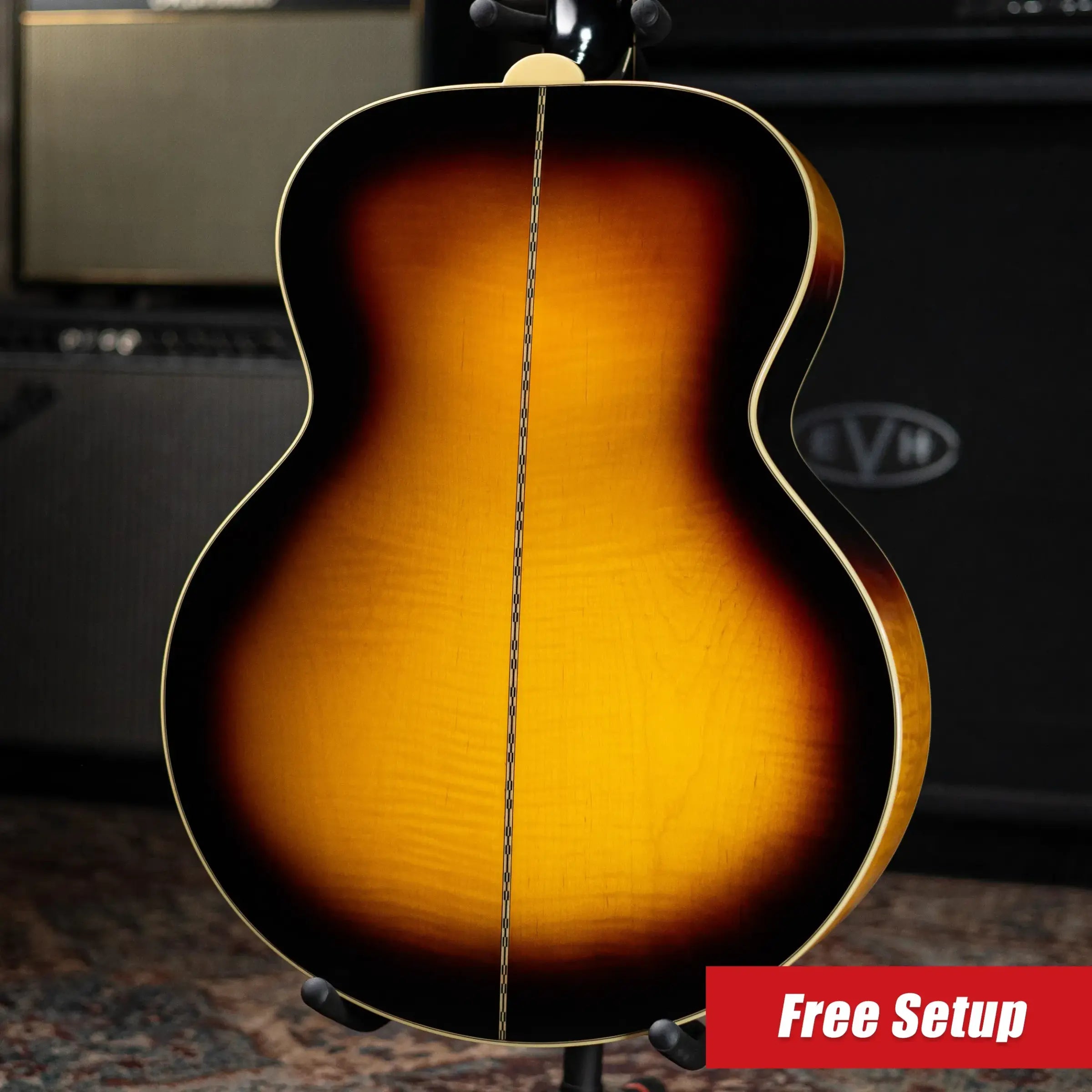 Epiphone 1957 SJ-200 Reissue Acoustic/Electric Guitar - Vintage Sunburst with Hardshell Case