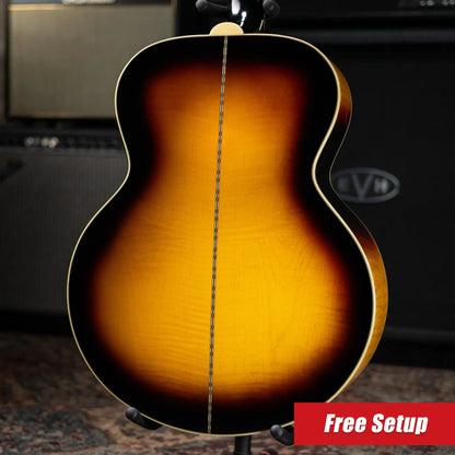 Epiphone 1957 SJ-200 Reissue Acoustic/Electric Guitar - Vintage Sunburst with Hardshell Case