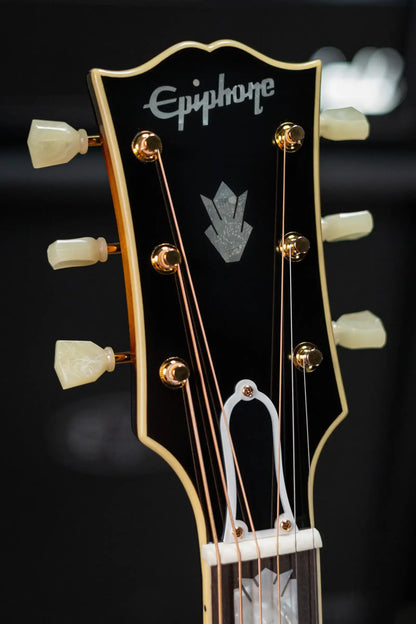 Epiphone 1957 SJ-200 Reissue Acoustic/Electric Guitar - Vintage Sunburst with Hardshell Case