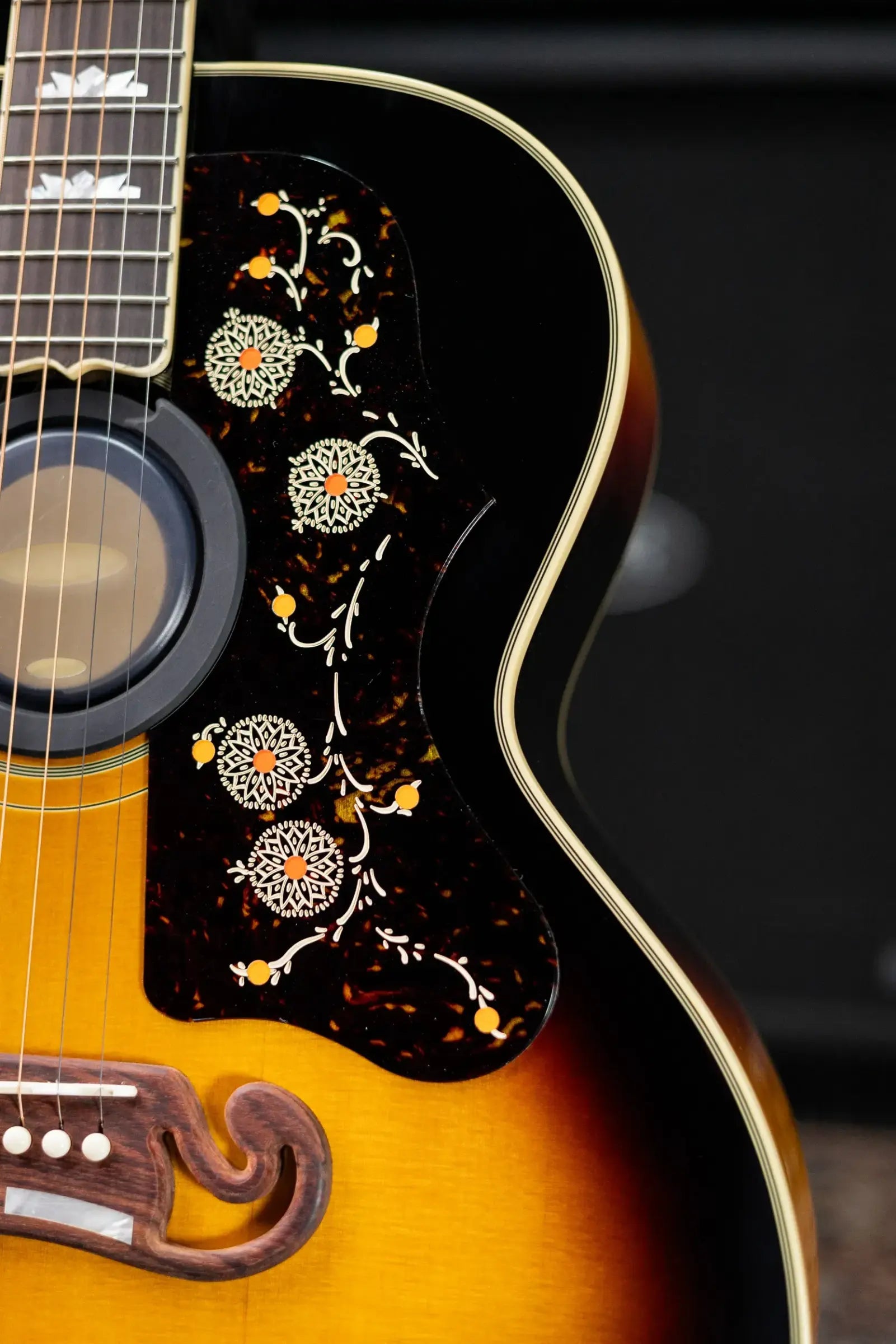 Epiphone 1957 SJ-200 Reissue Acoustic/Electric Guitar - Vintage Sunburst with Hardshell Case