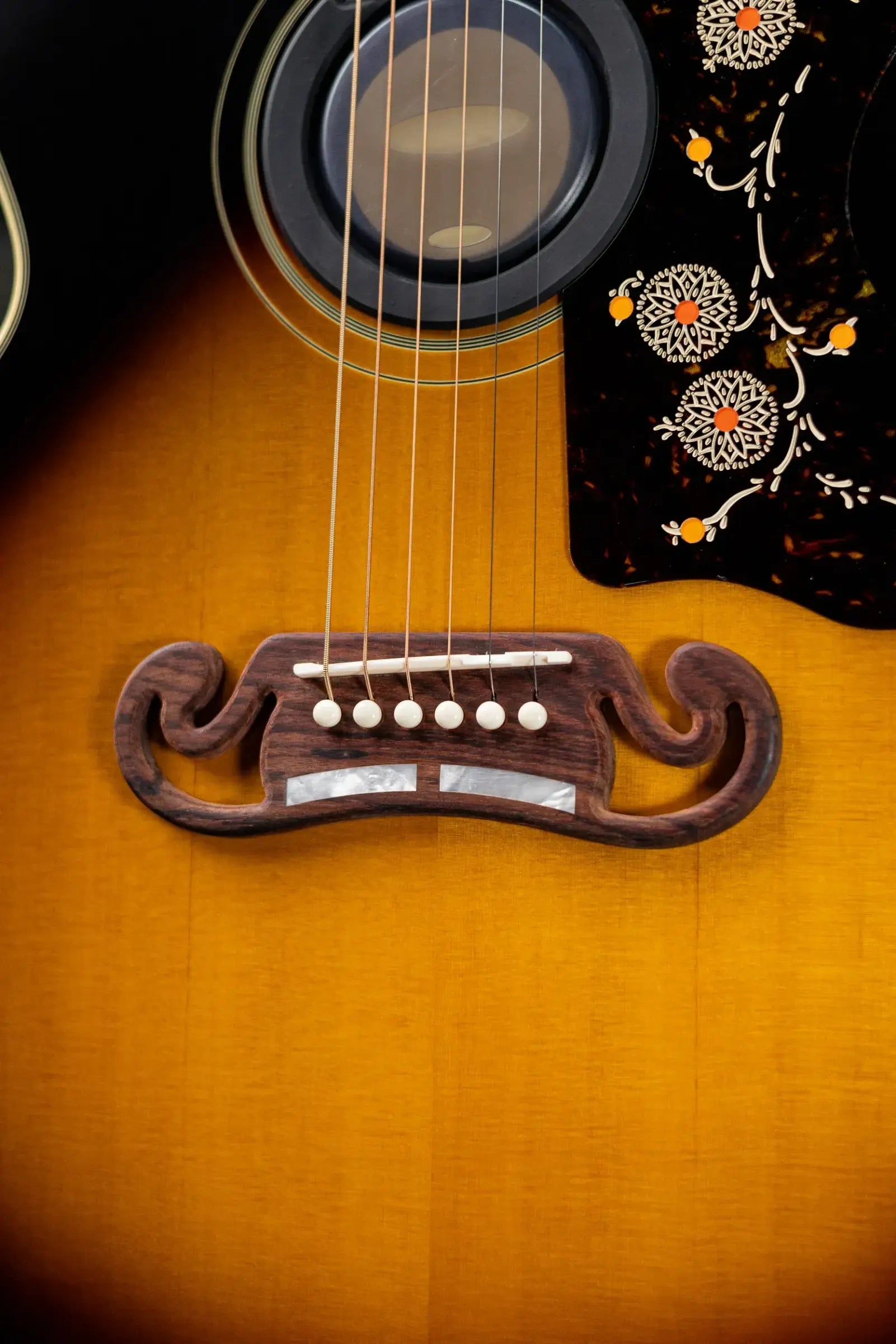 Epiphone 1957 SJ-200 Reissue Acoustic/Electric Guitar - Vintage Sunburst with Hardshell Case