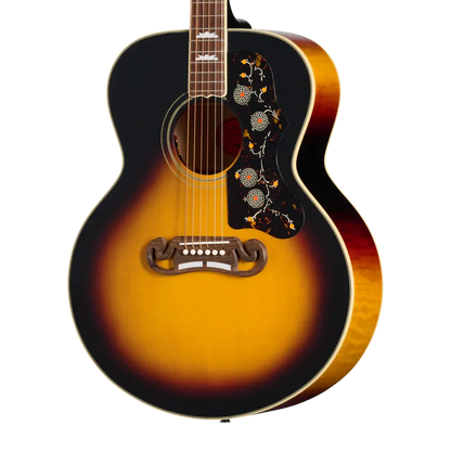 Epiphone 1957 SJ-200 Reissue Jumbo Acoustic/Electric Guitar - Vintage Sunburst with Hardshell Case