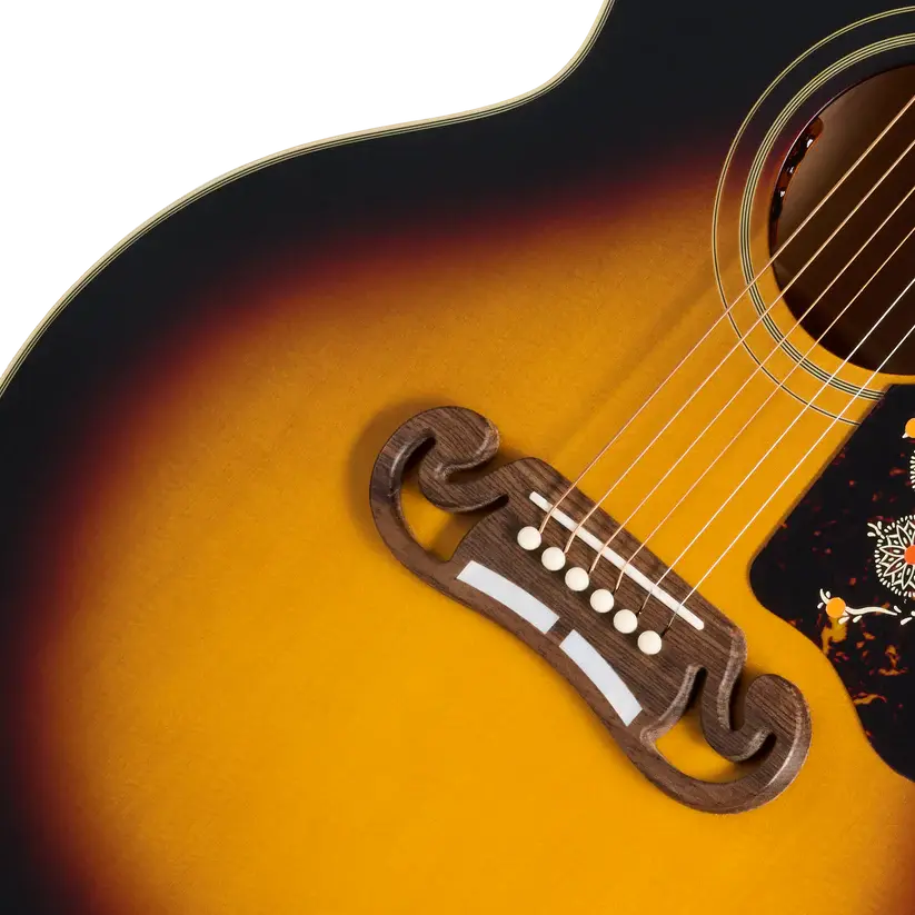 Epiphone 1957 SJ-200 Reissue Jumbo Acoustic/Electric Guitar - Vintage Sunburst with Hardshell Case