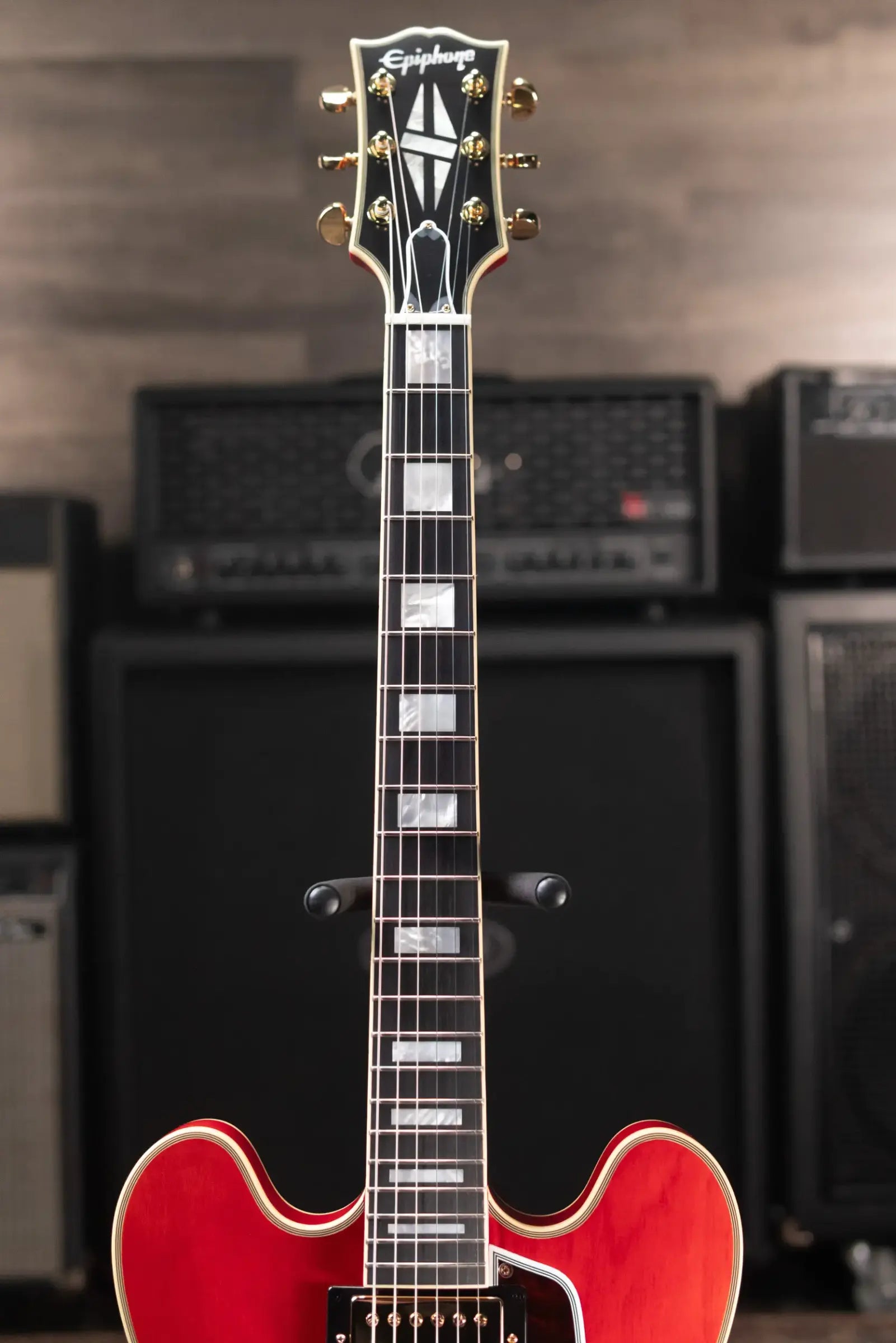 Epiphone 1959 ES-355 Semi-Hollow Electric Guitar - Cherry Red with Hardshell Case