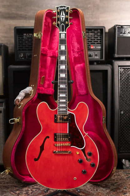 Epiphone 1959 ES-355 Semi-Hollow Electric Guitar - Cherry Red with Hardshell Case