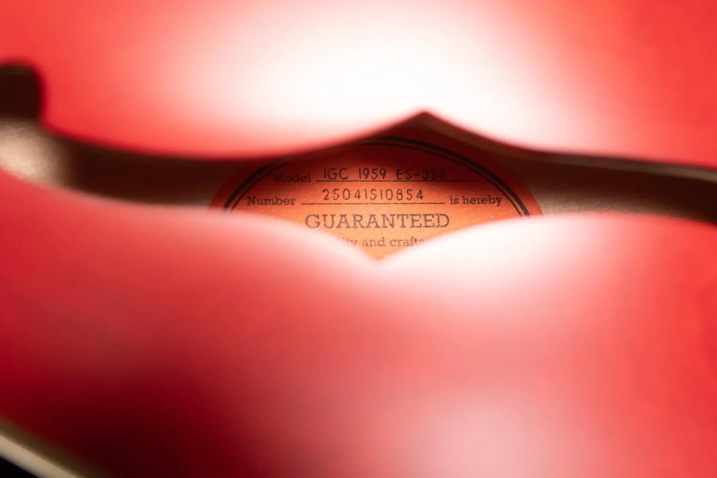 Epiphone 1959 ES-355 Semi-Hollow Electric Guitar - Cherry Red with Hardshell Case