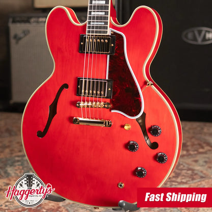 Epiphone 1959 ES-355 Semi-Hollow Electric Guitar - Cherry Red with Hardshell Case - Floor Model Demo