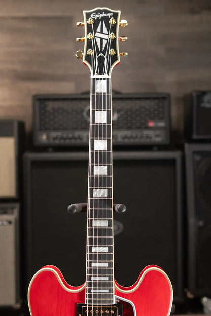 Epiphone 1959 ES-355 Semi-Hollow Electric Guitar - Cherry Red with Hardshell Case - Floor Model Demo