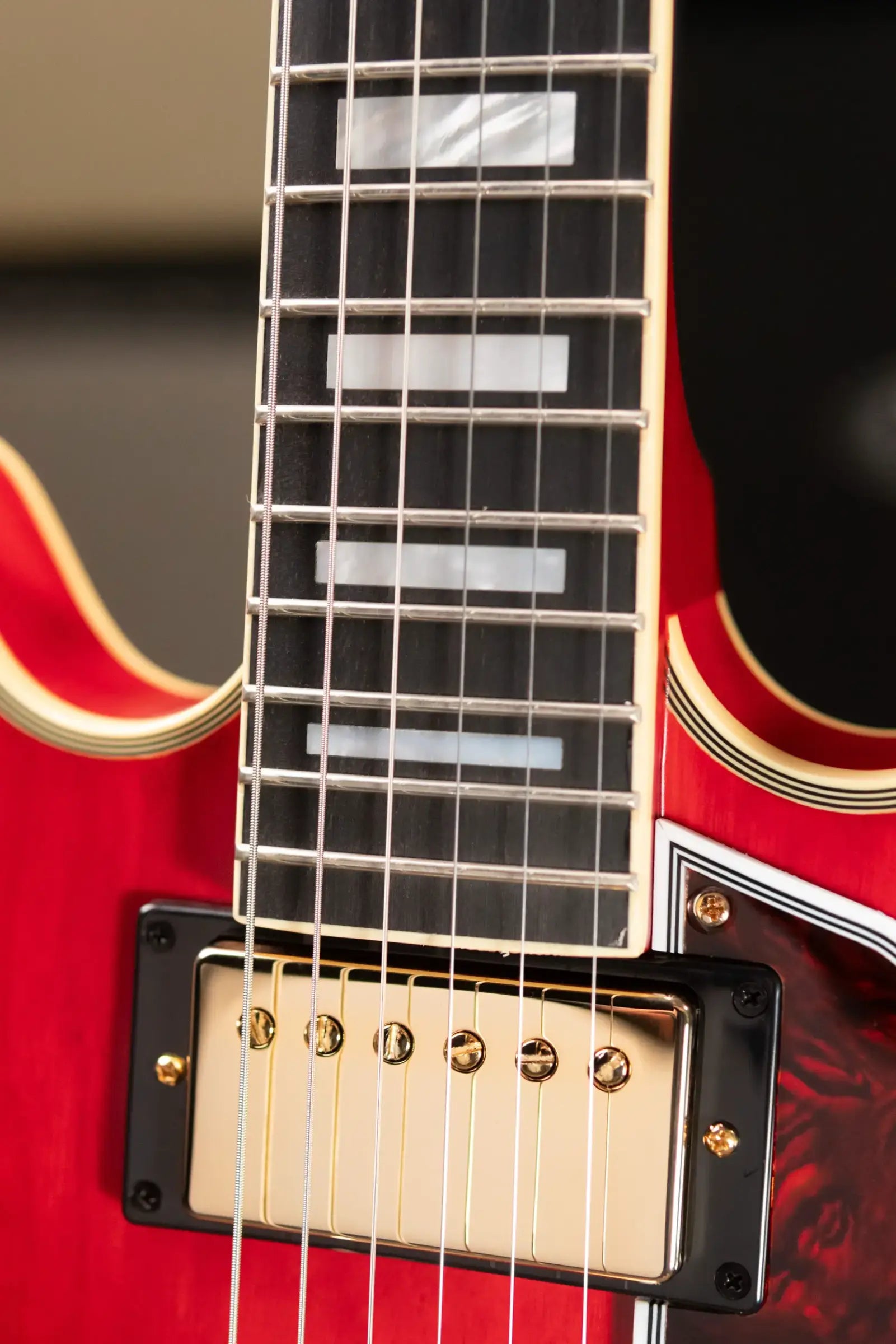Epiphone 1959 ES-355 Semi-Hollow Electric Guitar - Cherry Red with Hardshell Case - Floor Model Demo