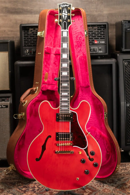 Epiphone 1959 ES-355 Semi-Hollow Electric Guitar - Cherry Red with Hardshell Case - Floor Model Demo