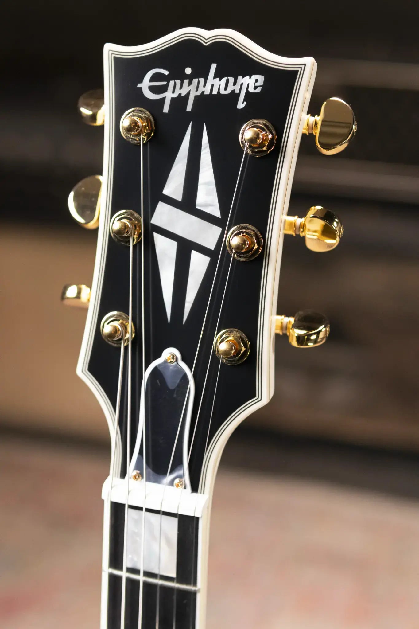 Epiphone 1959 ES-355 Semi-Hollow Electric Guitar - Classic White with Hardshell Case