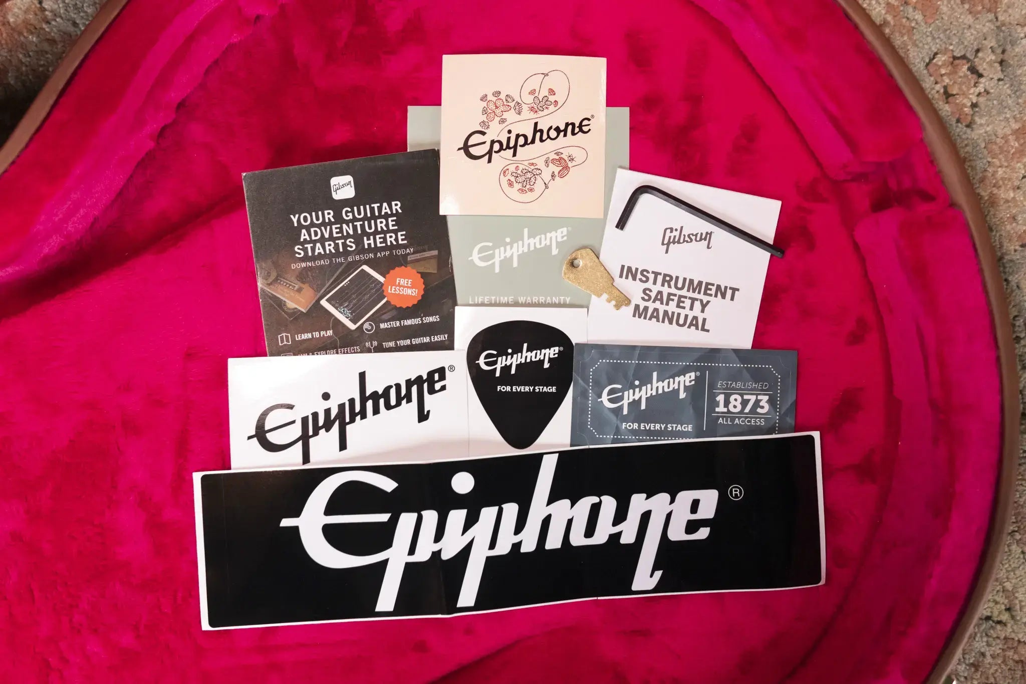 Epiphone 1959 ES-355 Semi-Hollow Electric Guitar - Classic White with Hardshell Case