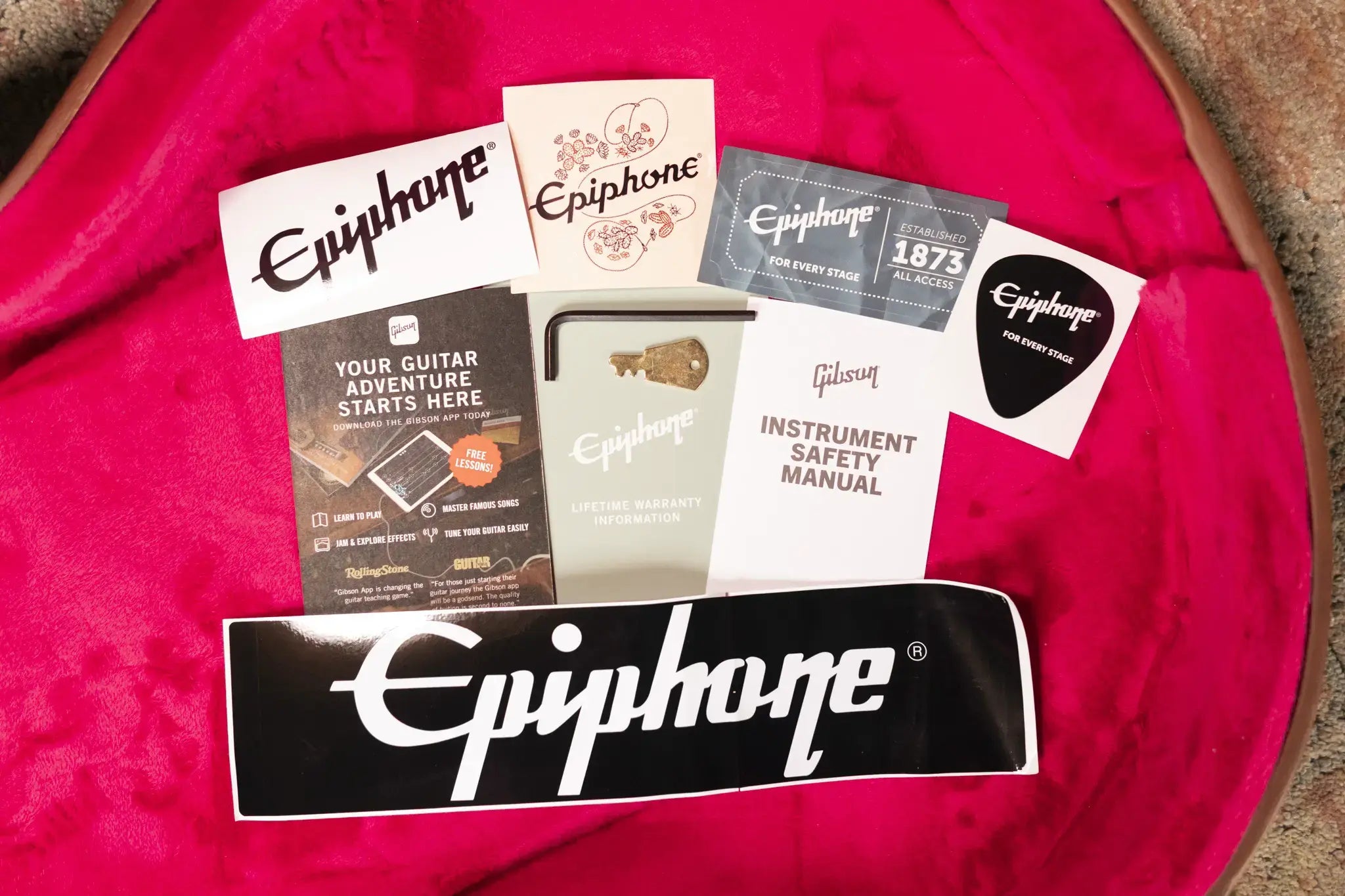 Epiphone 1959 ES-355 Semi-Hollow Electric Guitar - Cherry Red with Hardshell Case