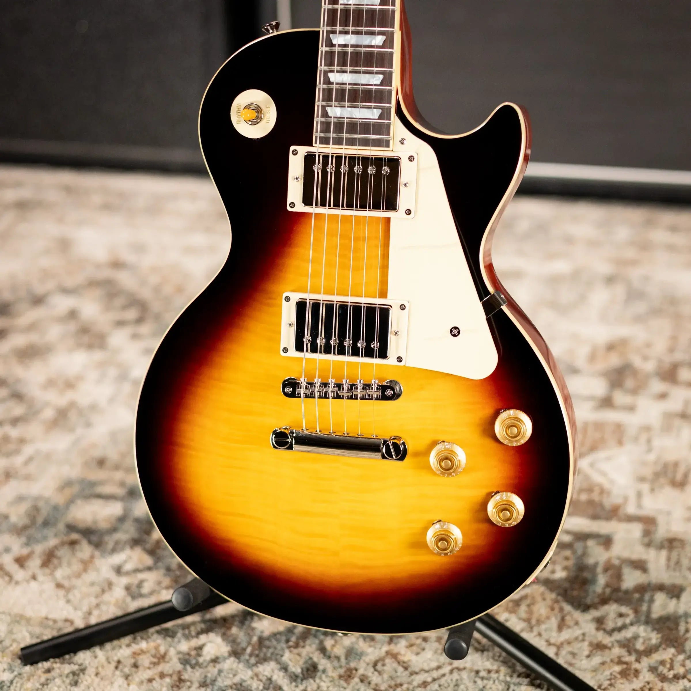 Epiphone 1959 Les Paul Standard Reissue Electric Guitar - Dark Burst with Hardshell Case