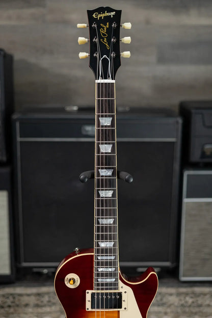 Epiphone 1959 Les Paul Standard Reissue Electric Guitar - Deep Cherry Sunburst with Hardshell Case
