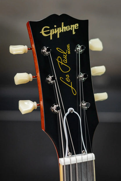 Epiphone 1959 Les Paul Standard Reissue Electric Guitar - Deep Cherry Sunburst with Hardshell Case