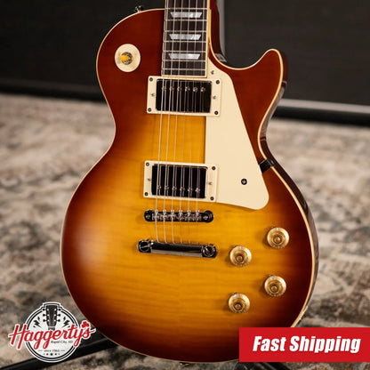 Epiphone 1959 Les Paul Standard Reissue Electric Guitar - Golden Poppy Burst with Hardshell Case