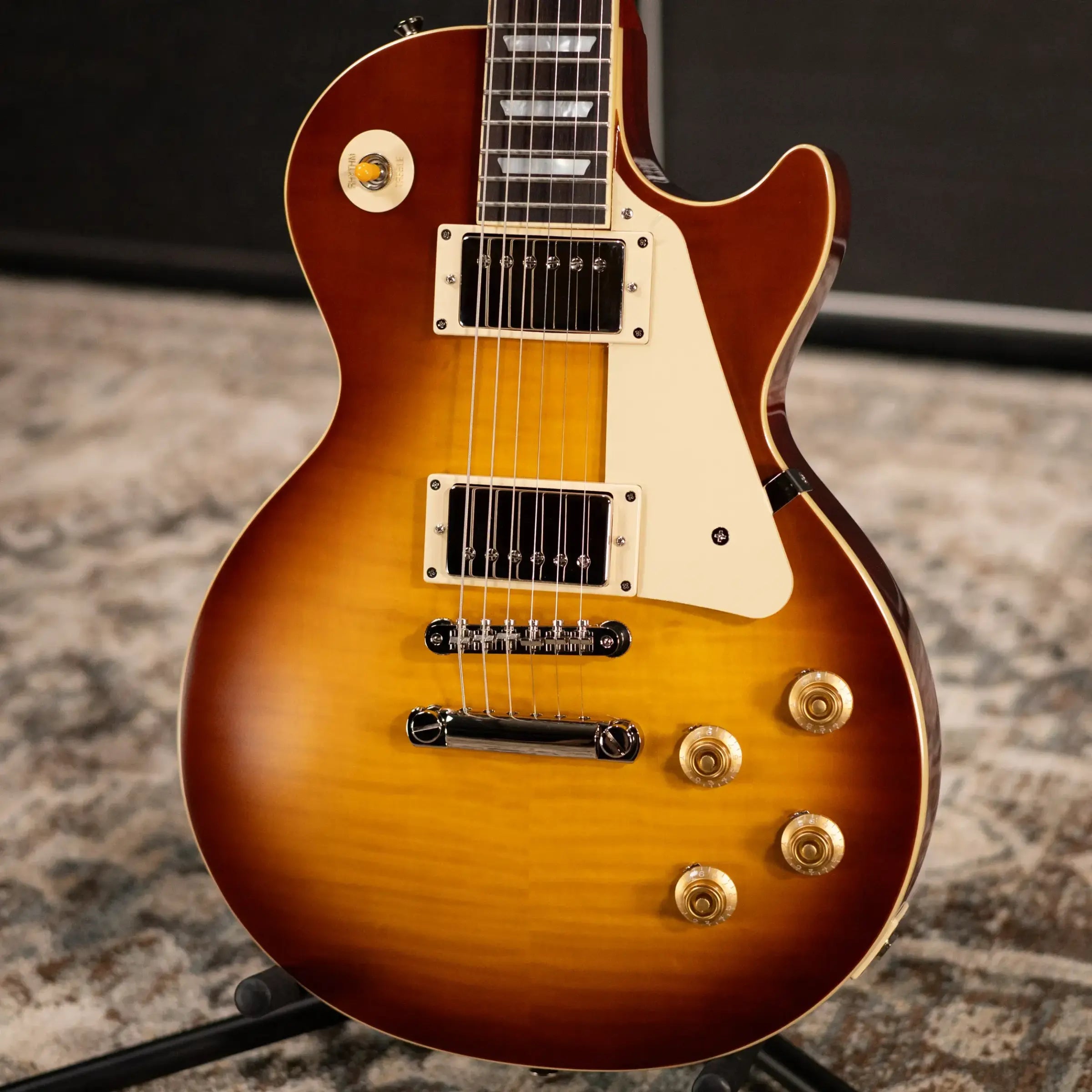 Epiphone 1959 Les Paul Standard Reissue Electric Guitar - Golden Poppy Burst with Hardshell Case