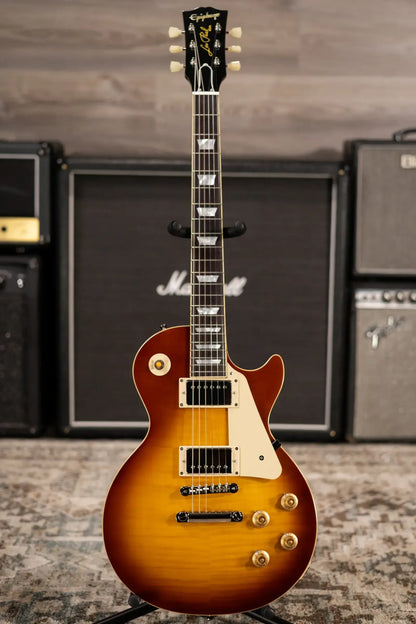 Epiphone 1959 Les Paul Standard Reissue Electric Guitar - Golden Poppy Burst with Hardshell Case