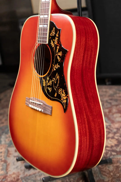 Epiphone 1960 Hummingbird Reissue Acoustic/Electric Guitar - Heritage Cherry Sunburst with Hardshell Case