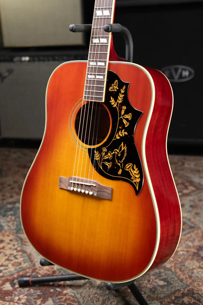 Epiphone 1960 Hummingbird Reissue Acoustic/Electric Guitar - Heritage Cherry Sunburst with Hardshell Case