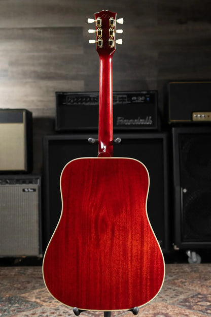 Epiphone 1960 Hummingbird Reissue Acoustic/Electric Guitar - Heritage Cherry Sunburst with Hardshell Case