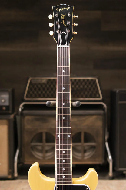 Epiphone 1960 Les Paul Special Double Cut Reissue Electric Guitar - TV Yellow with Hardshell Case