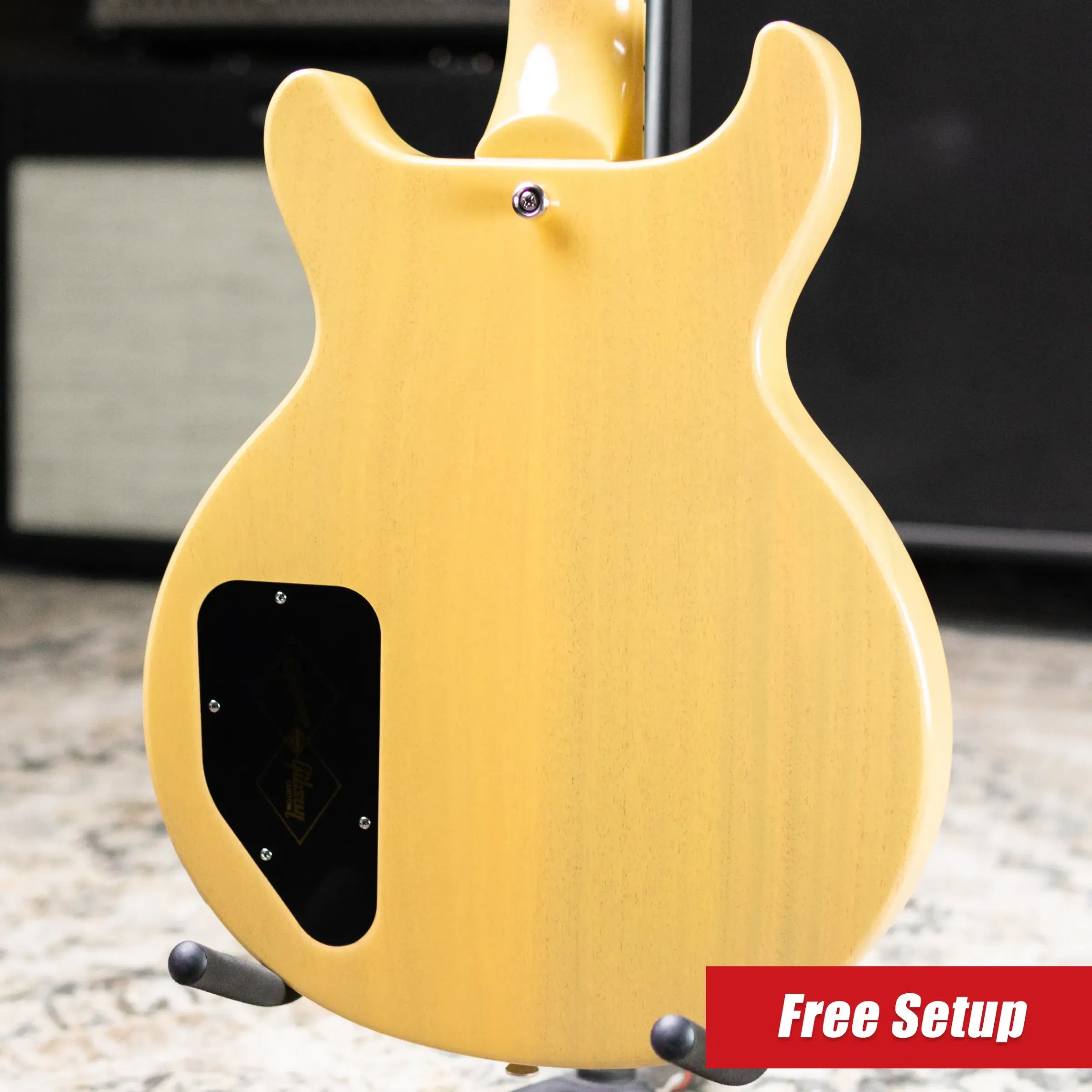 Epiphone 1960 Les Paul Special Double Cut Reissue Electric Guitar - TV Yellow with Hardshell Case