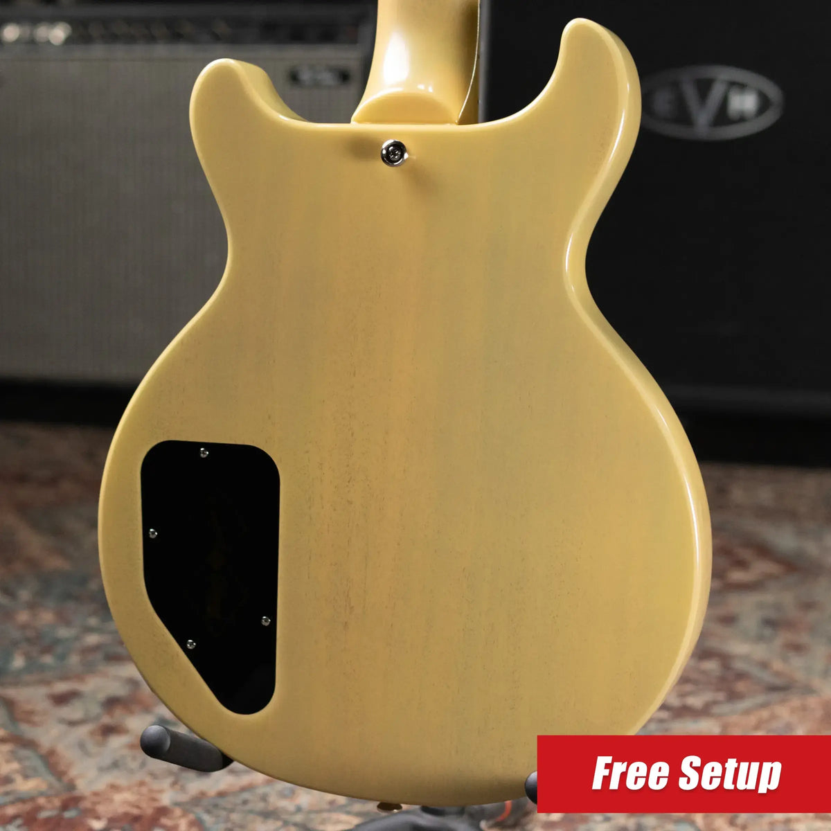 Epiphone 1960 Les Paul Special Double Cut Reissue Electric Guitar - TV Yellow with Hardshell Case - Floor Model