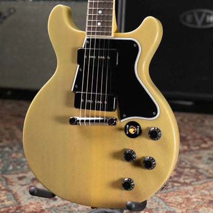Epiphone 1960 Les Paul Special Double Cut Reissue Electric Guitar - TV Yellow with Hardshell Case - Floor Model