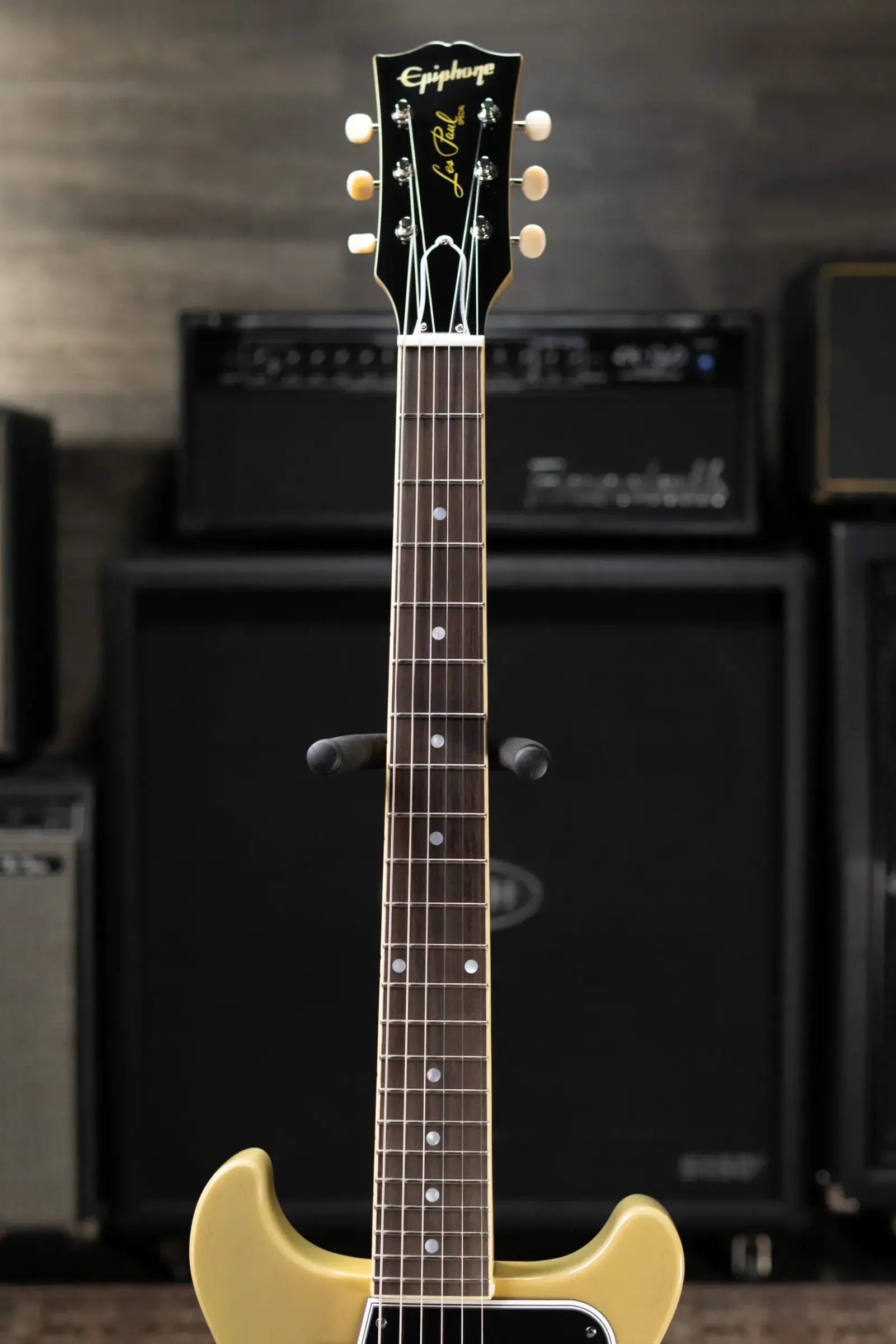 Epiphone 1960 Les Paul Special Double Cut Reissue Electric Guitar - TV Yellow with Hardshell Case - Floor Model