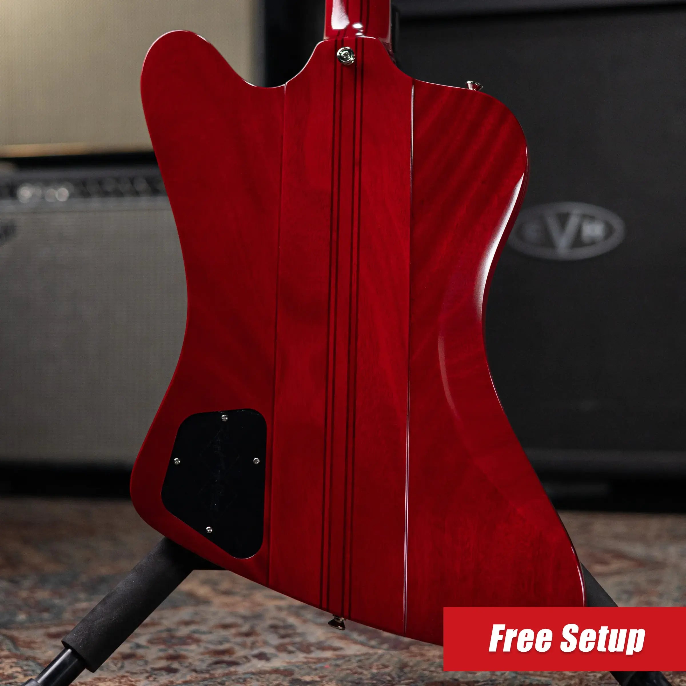 Epiphone 1963 Firebird I Reissue Electric Guitar - Cherry with Hardshell Case