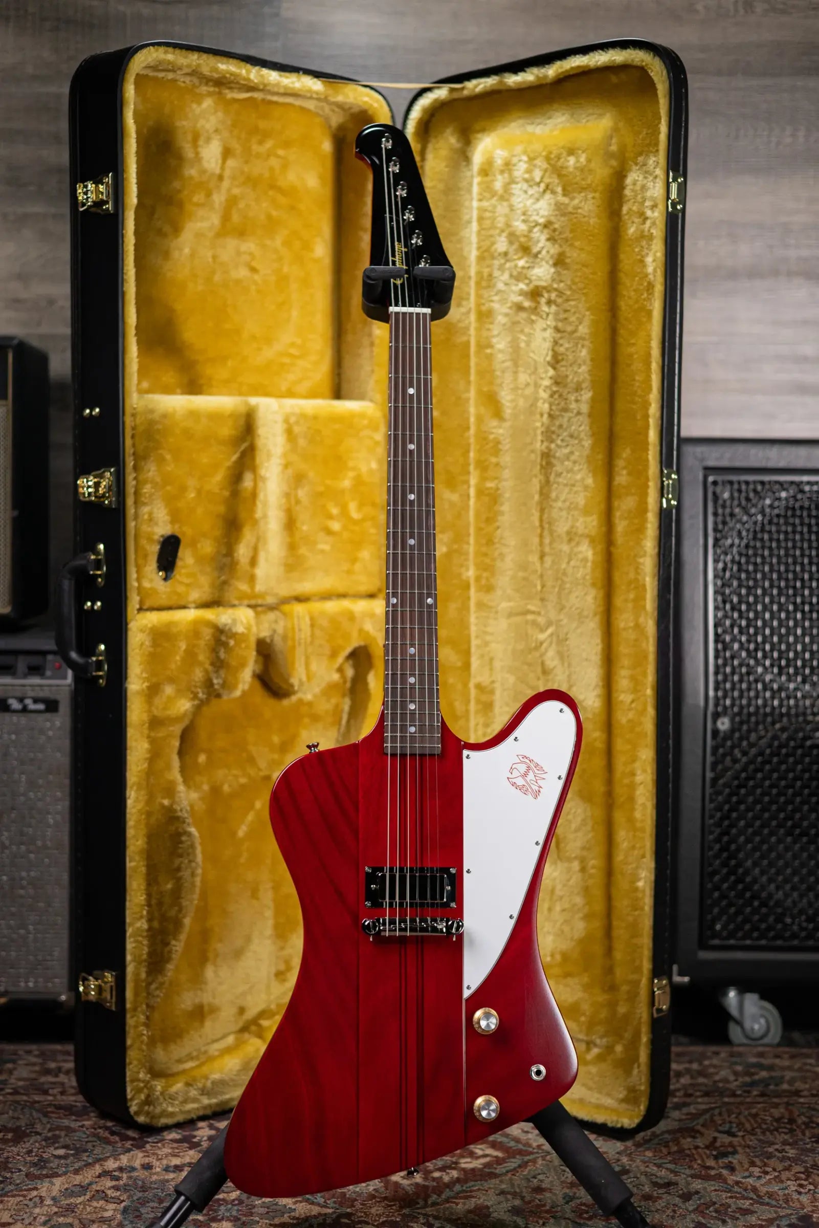 Epiphone 1963 Firebird I Reissue Electric Guitar - Cherry with Hardshell Case