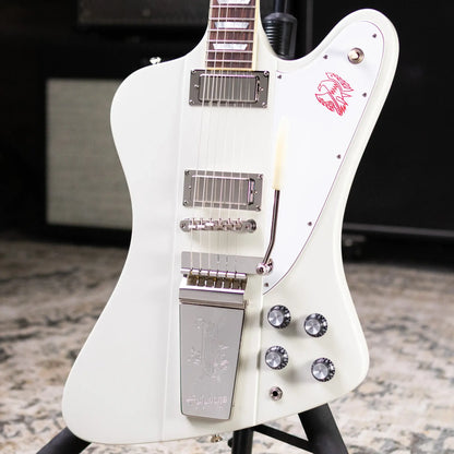Epiphone 1963 Firebird V Reissue Electric Guitar - Polaris White with Hardshell Case