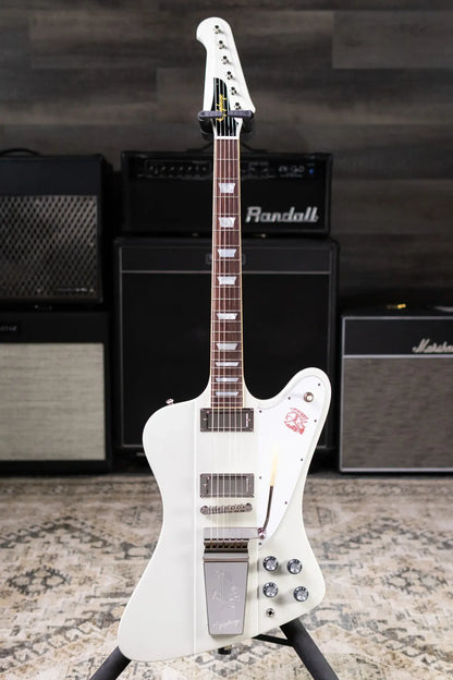 Epiphone 1963 Firebird V Reissue Electric Guitar - Polaris White with Hardshell Case