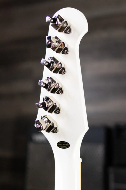 Epiphone 1963 Firebird V Reissue Electric Guitar - Polaris White with Hardshell Case