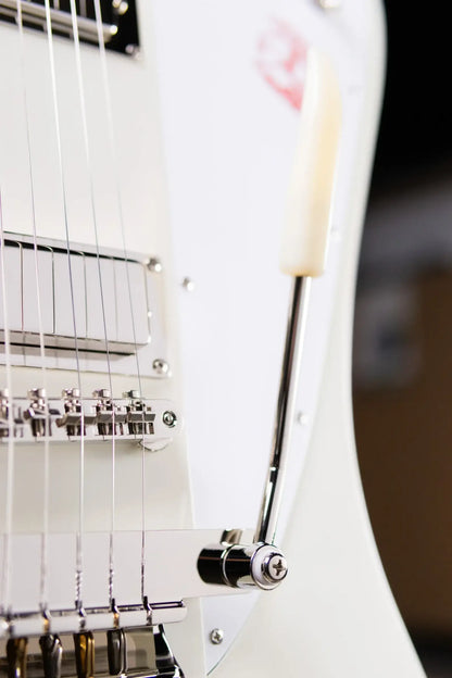 Epiphone 1963 Firebird V Reissue Electric Guitar - Polaris White with Hardshell Case