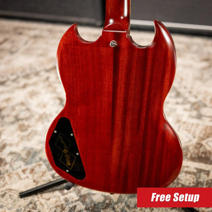 Epiphone 1964 SG Standard with Maestro Vibrola Reissue Electric Guitar - Cherry Red with Hardshell Case