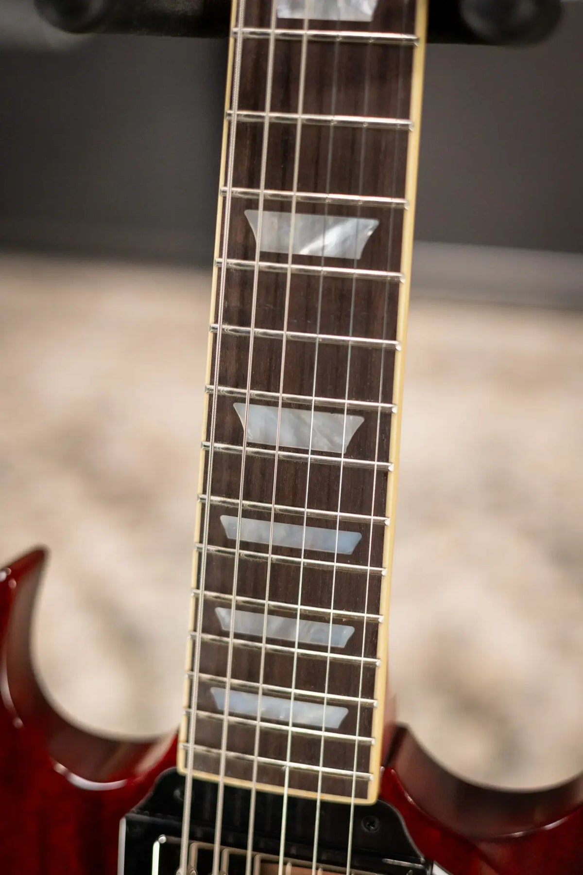 Epiphone 1964 SG Standard with Maestro Vibrola Reissue Electric Guitar - Cherry Red with Hardshell Case