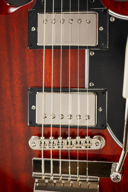 Epiphone 1964 SG Standard with Maestro Vibrola Reissue Electric Guitar - Cherry Red with Hardshell Case