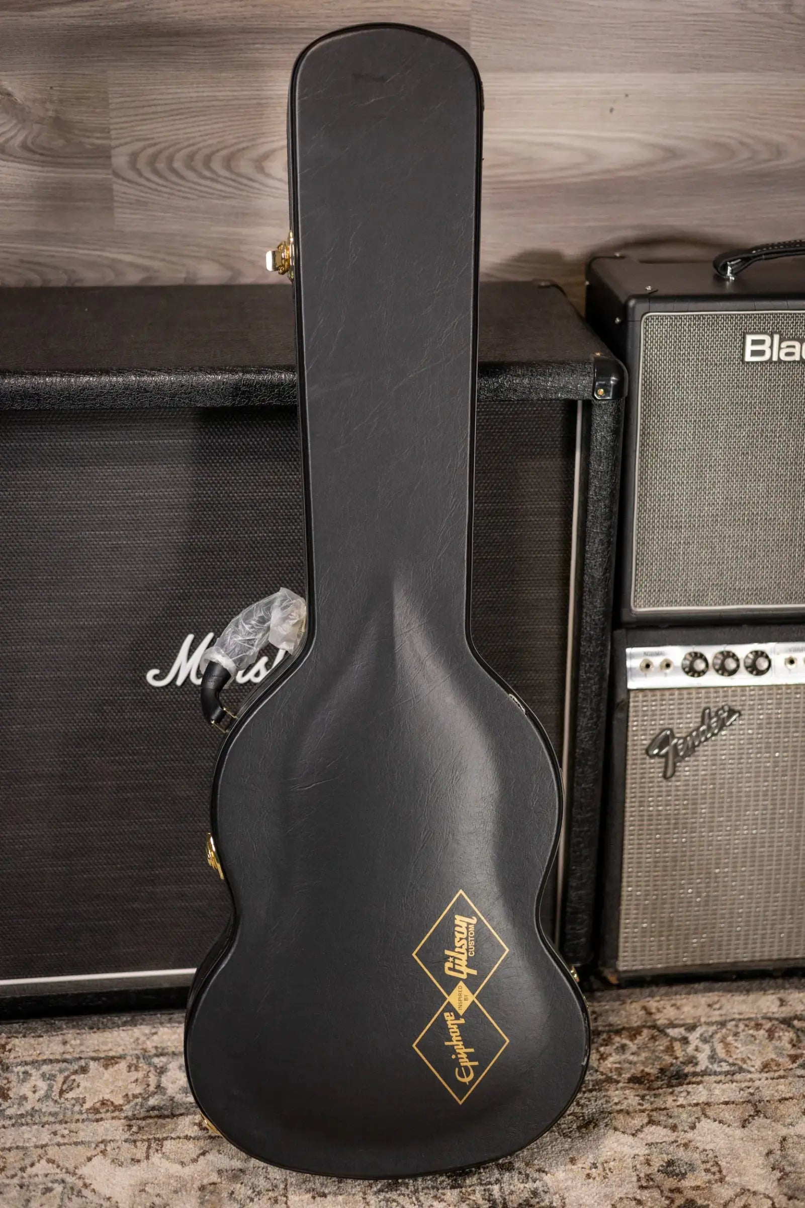 Epiphone 1964 SG Standard with Maestro Vibrola Reissue Electric Guitar - Cherry Red with Hardshell Case