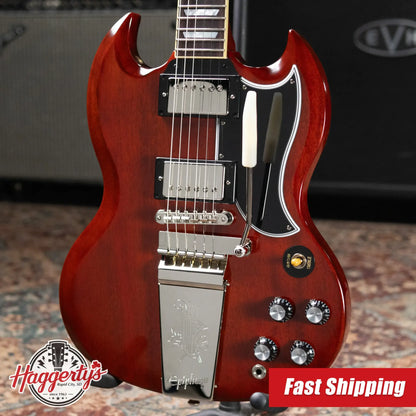 Epiphone 1964 SG Standard with Maestro Vibrola Reissue Electric Guitar - Cherry Red with Hardshell Case - Used