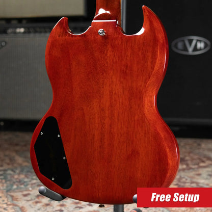 Epiphone 1964 SG Standard with Maestro Vibrola Reissue Electric Guitar - Cherry Red with Hardshell Case - Used