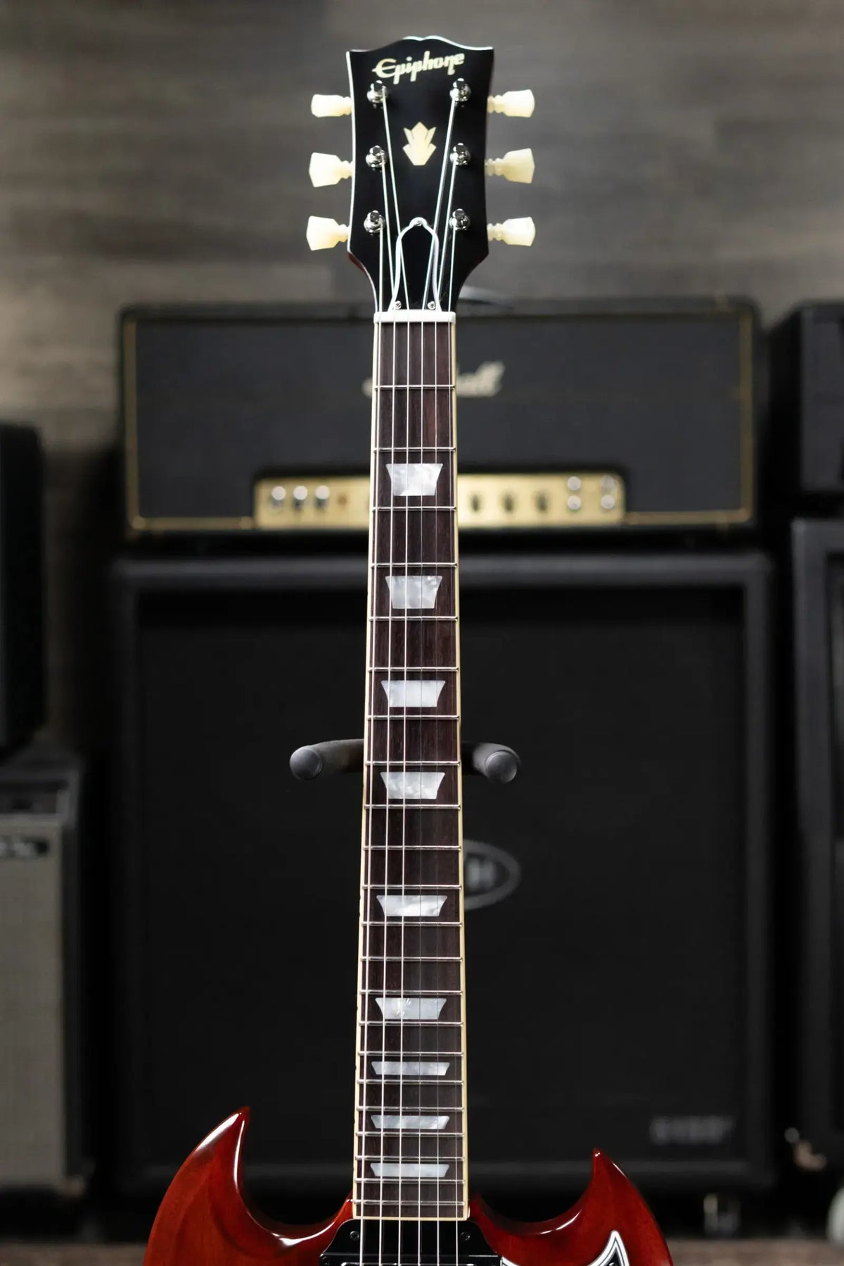 Epiphone 1964 SG Standard with Maestro Vibrola Reissue Electric Guitar - Cherry Red with Hardshell Case - Used