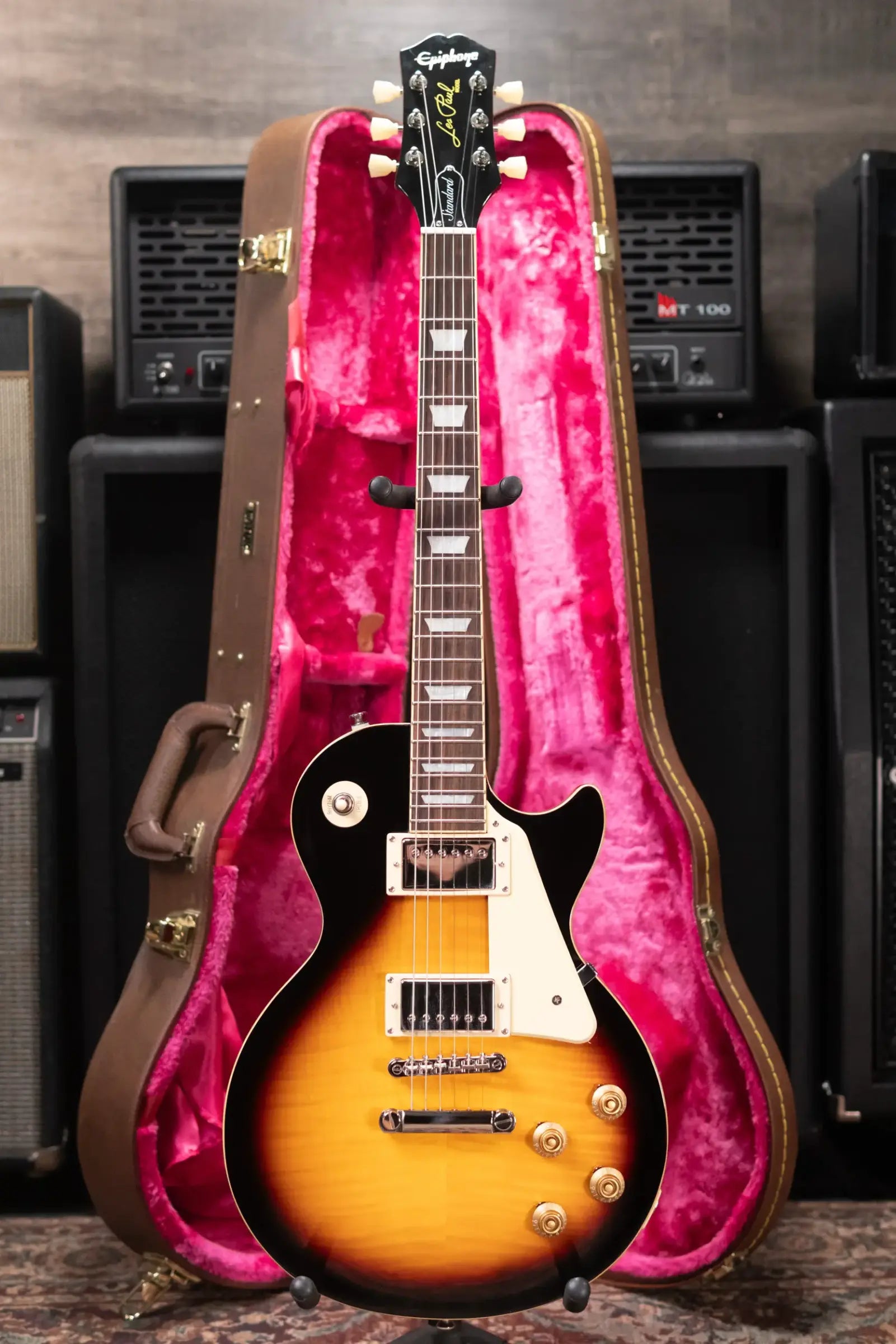 Epiphone 50s Les Paul Standard Electric Guitar - Vintage Sunburst - Used with Hard case
