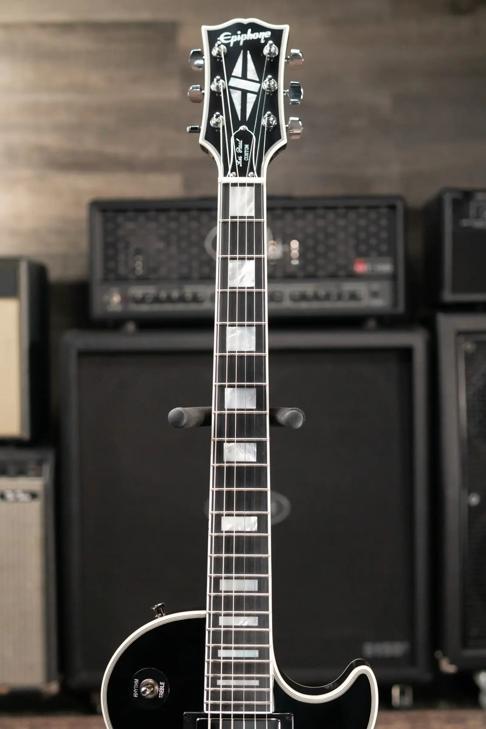 Epiphone Adam Jones 1979 Les Paul Custom Electric Guitar - Antique Silverburst with Hardshell Case