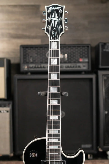 Epiphone Adam Jones 1979 Les Paul Custom Electric Guitar - Antique Silverburst with Hardshell Case