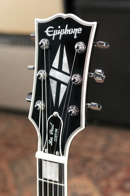 Epiphone Adam Jones 1979 Les Paul Custom Electric Guitar - Antique Silverburst with Hardshell Case