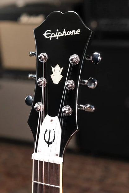 Epiphone Bonehead Signature Riviera Electric Guitar - Dark Tobacco Sunburst with Hardshell Case